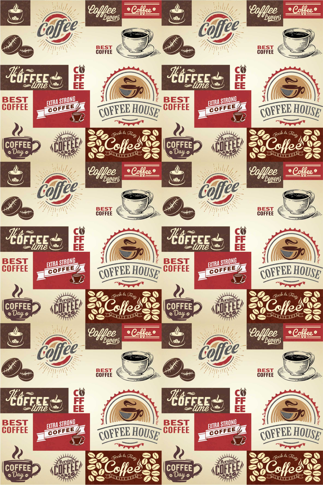 Affiche cuisine rétro café - TenStickers