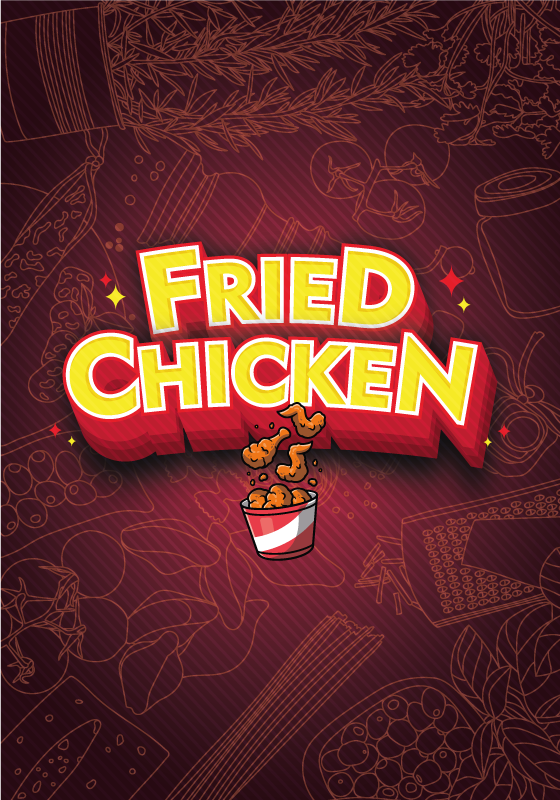 Affiche cuisine graffiti taco poulet frit - TenStickers