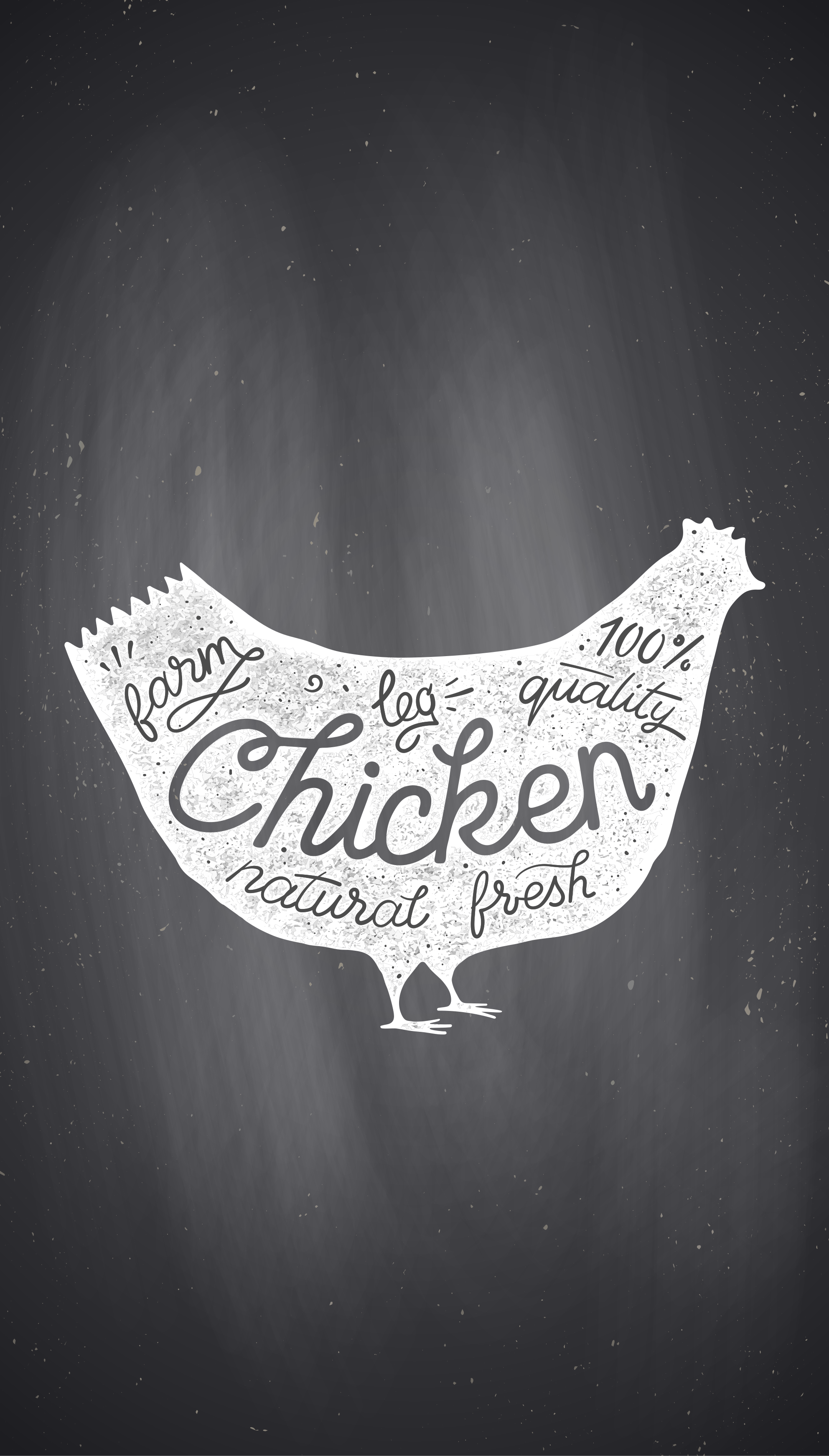 Affiche cuisine poulet fermier frais - TenStickers