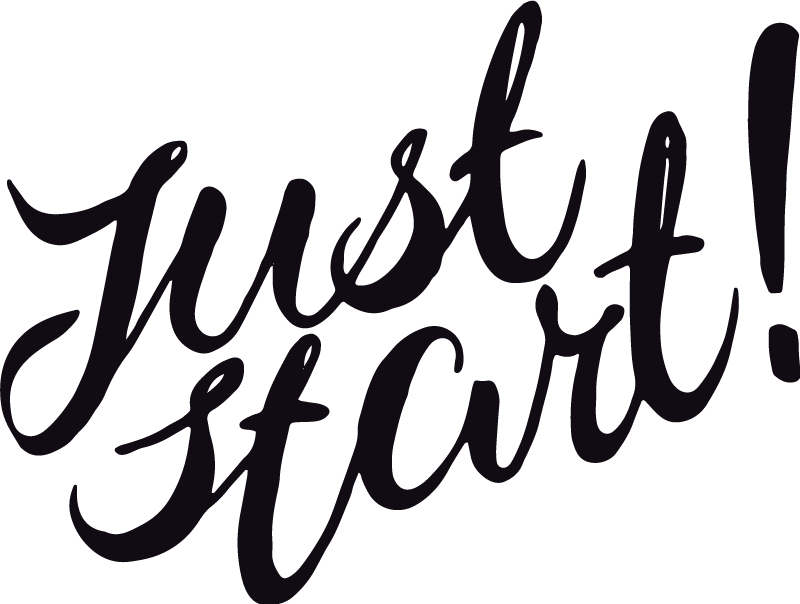 Affiche bureau commencez simplement - TenStickers