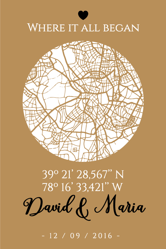 Affiche pour salon là où tout a commencé - TenStickers