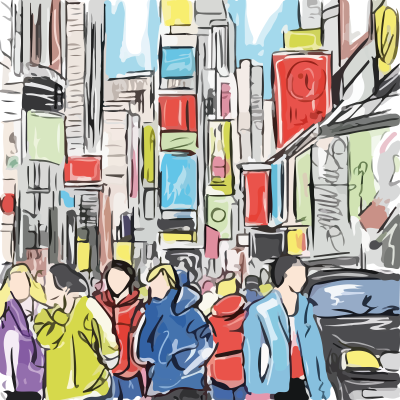 Affiche pour salon personnages modernes de new york - TenStickers