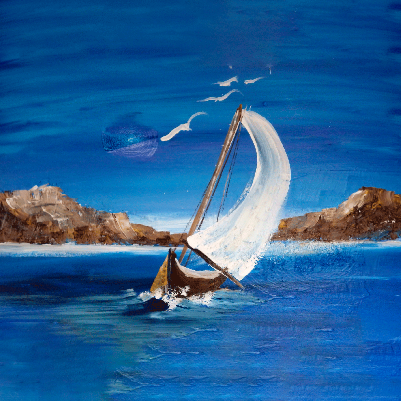 Affiche pour salon voiliers sur toile - TenStickers