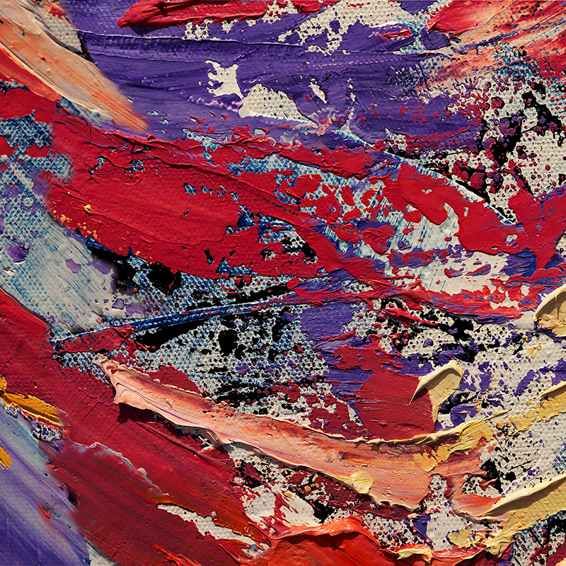 Affiche pour salon peinture éclaboussures de couleurs - TenStickers