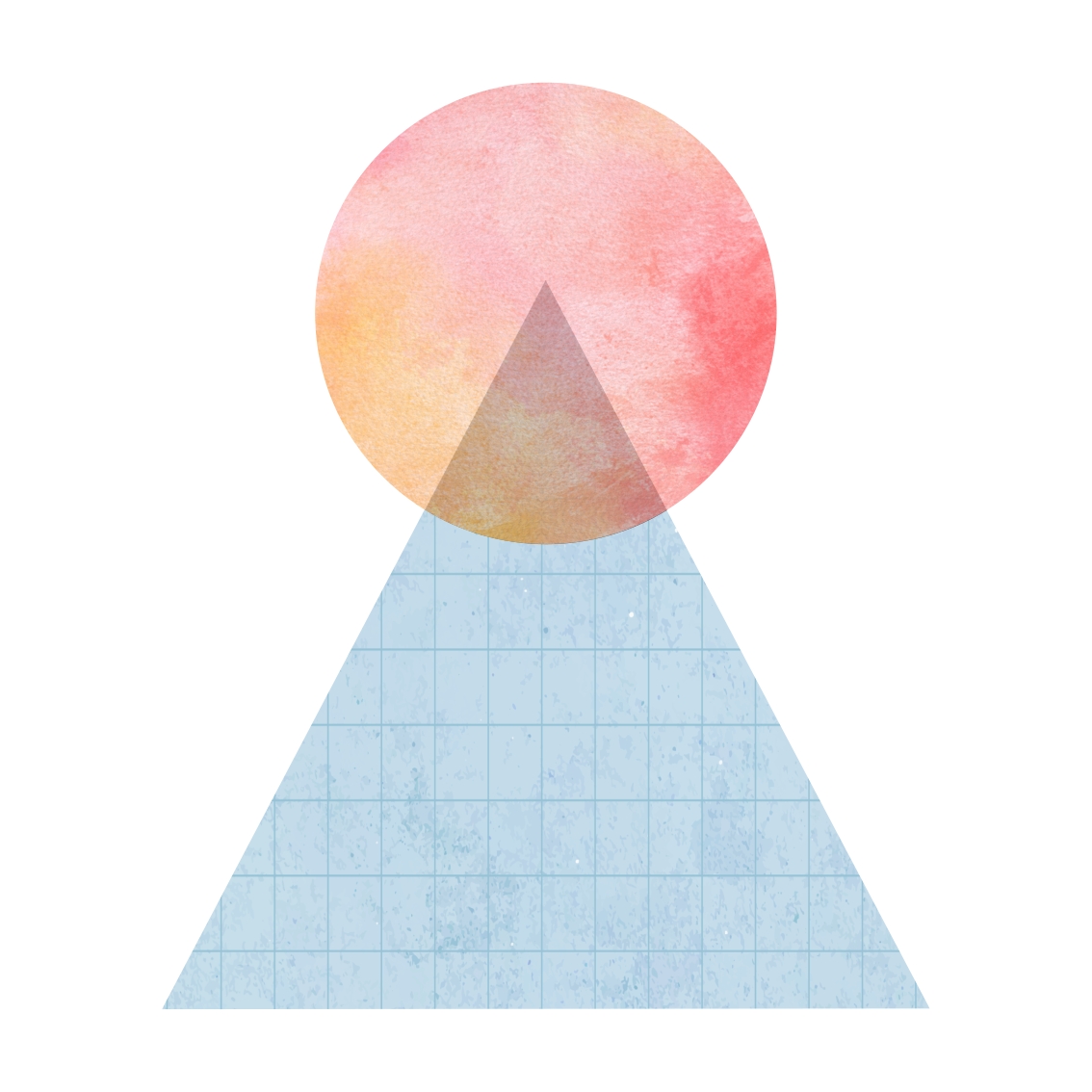 Affiche pour salon triangle soleil et art mural - TenStickers