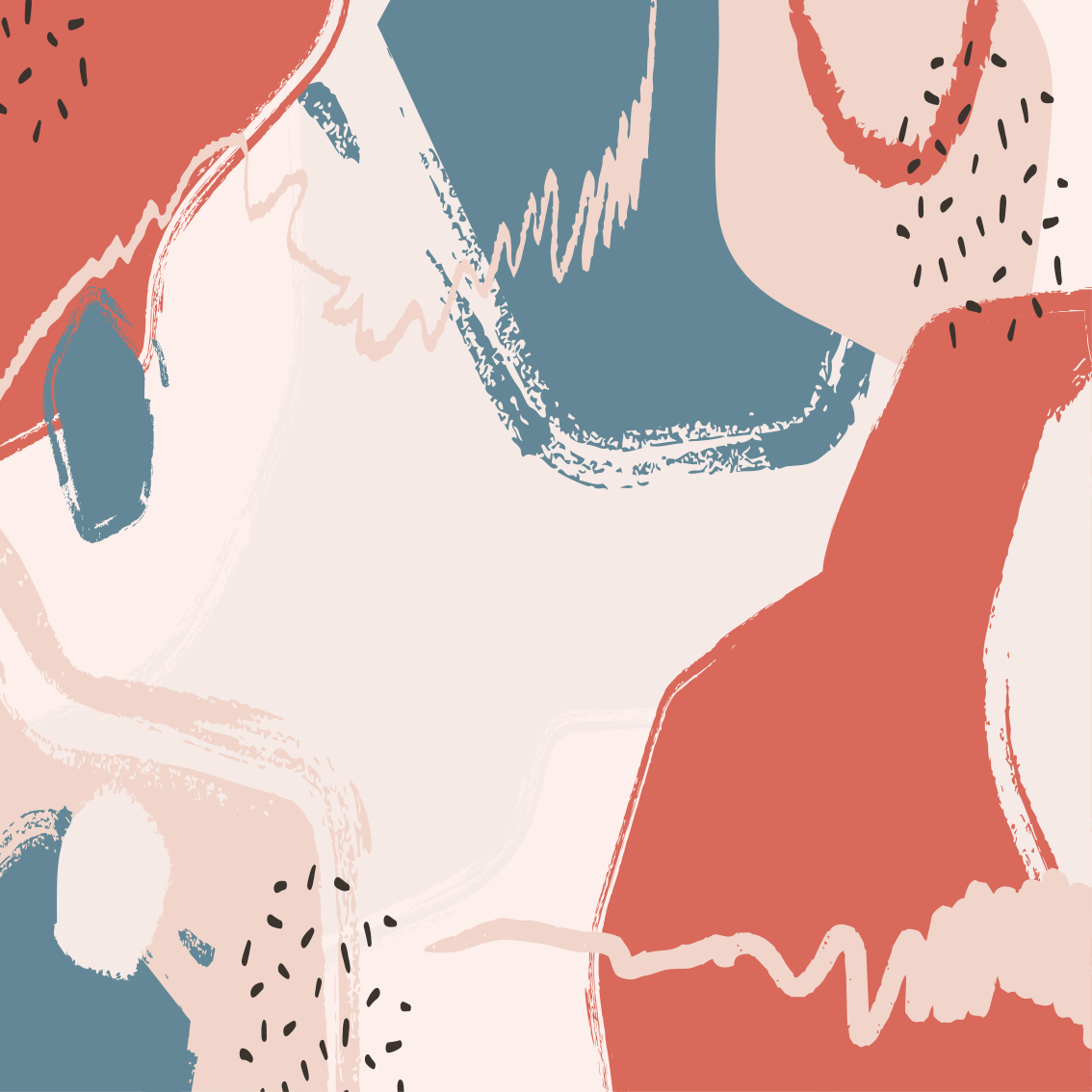 Affiche pour salon formes d'art abstrait - TenStickers