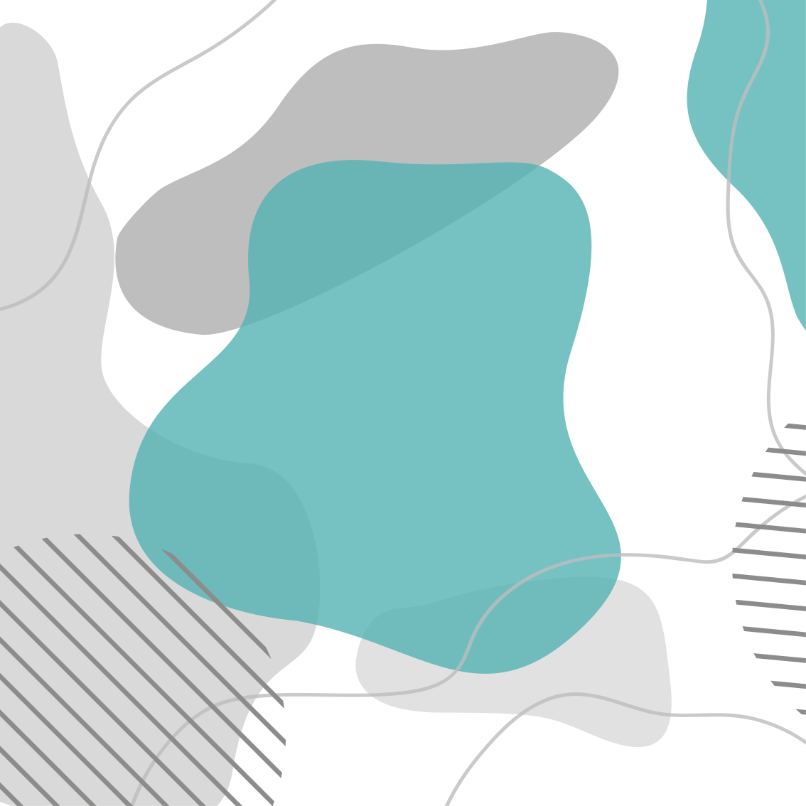 Affiche pour salon formes d'art mural bleu et vert - TenStickers