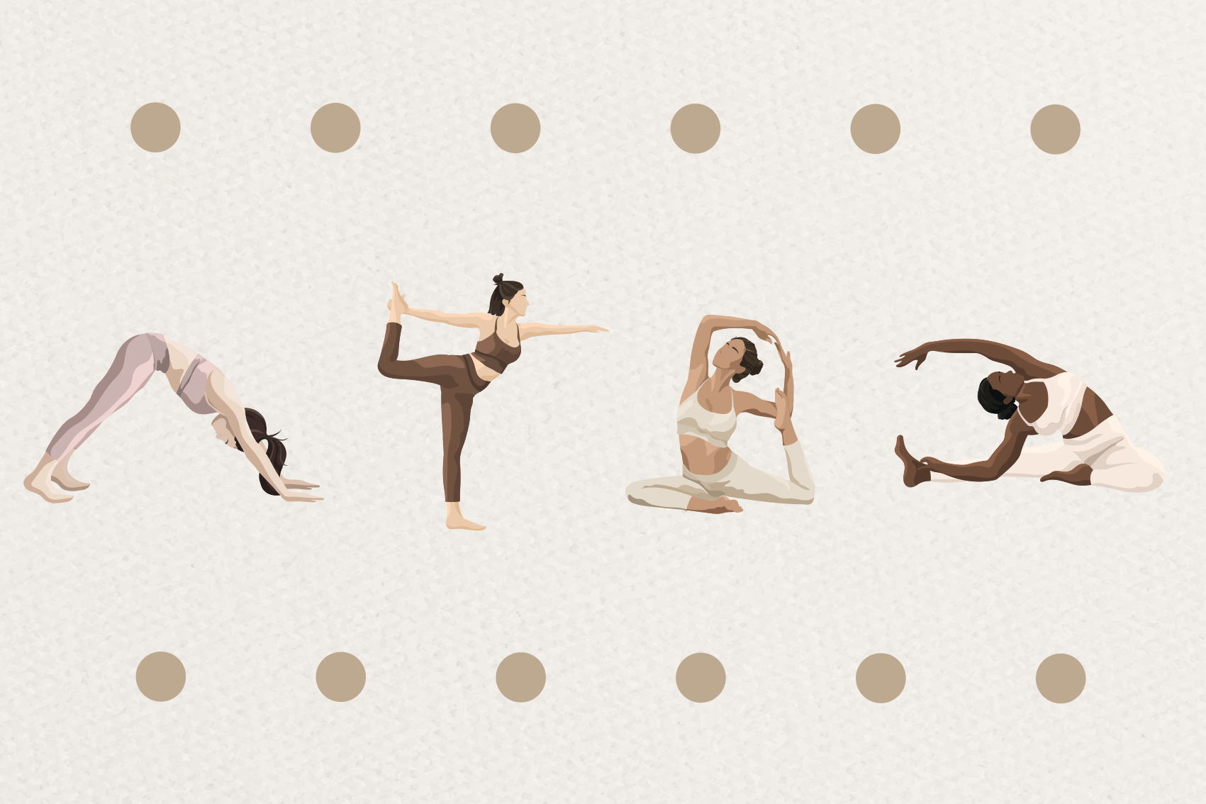 Poster phrases séquence de postures de yoga - TenStickers