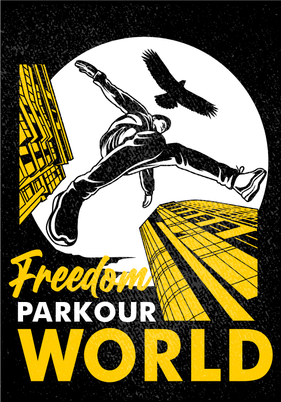 Affiche sport parkour dans le monde - TenStickers