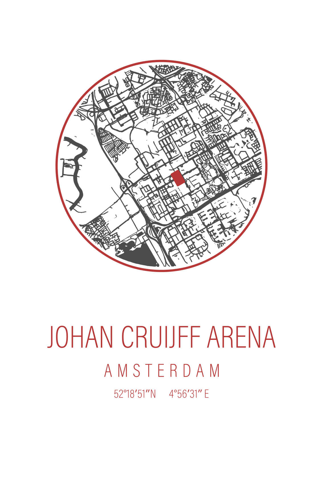 Affiche sport amsterdam arena - TenStickers