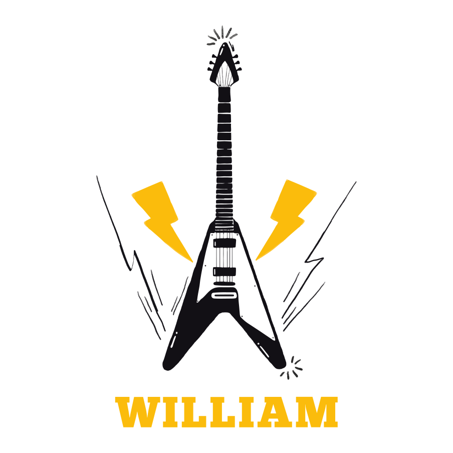 Poster personnalisé inspiration guitare Électrique - TenStickers