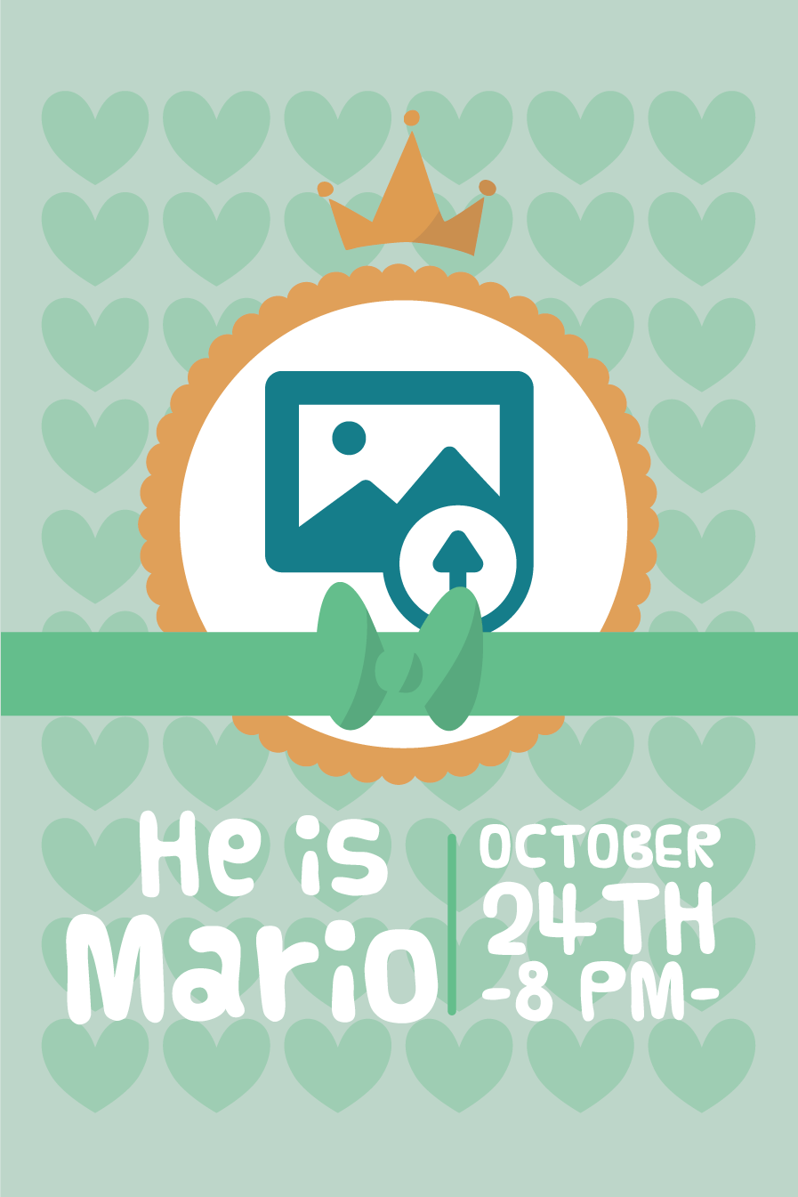 Poster personnalisé il est mario - TenStickers