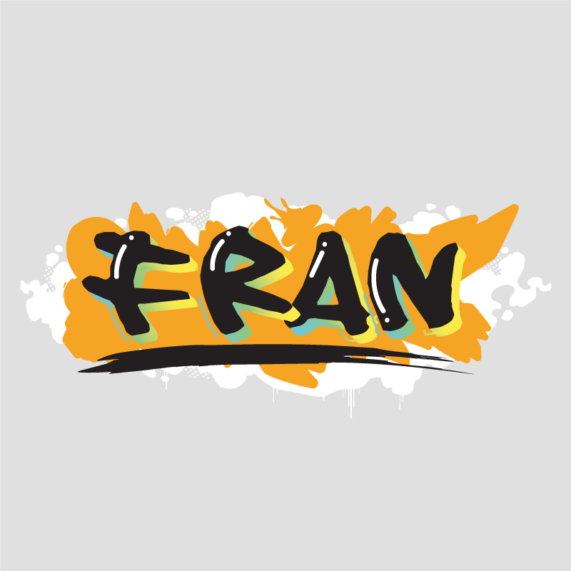 Poster personnalisé style de lettres audacieuses - TenStickers