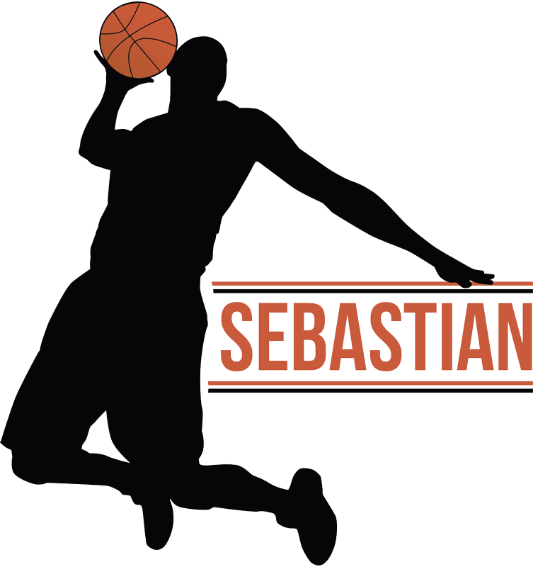 Affiche basket joueur de basket avec nom - TenStickers