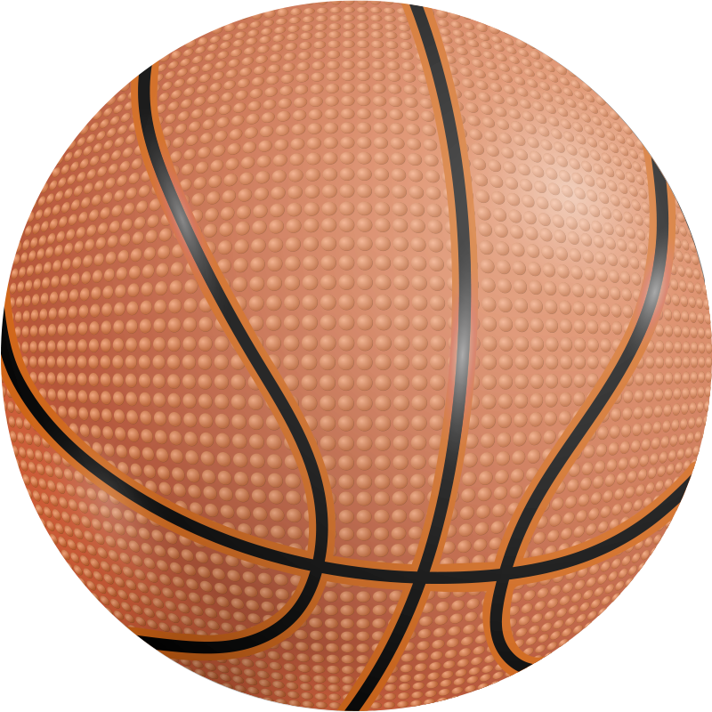 Affiche basket tapis vinyle ballon de basket - TenStickers