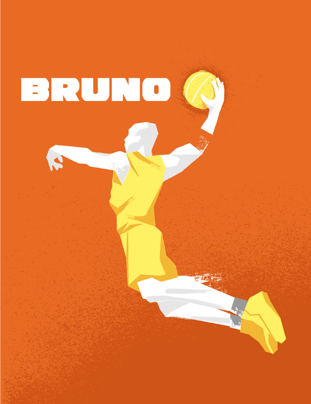 Affiche basket nom personnalisé - TenStickers