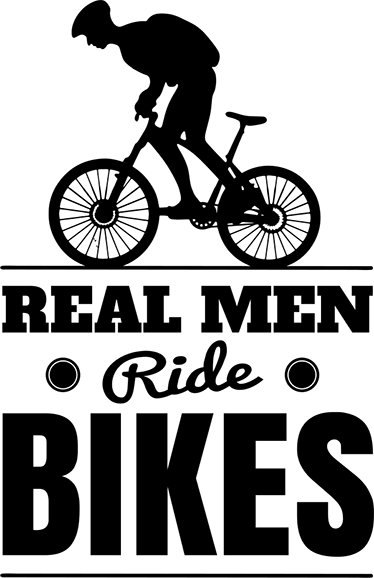 Affiche cyclisme hommes réels font du vélo - TenStickers