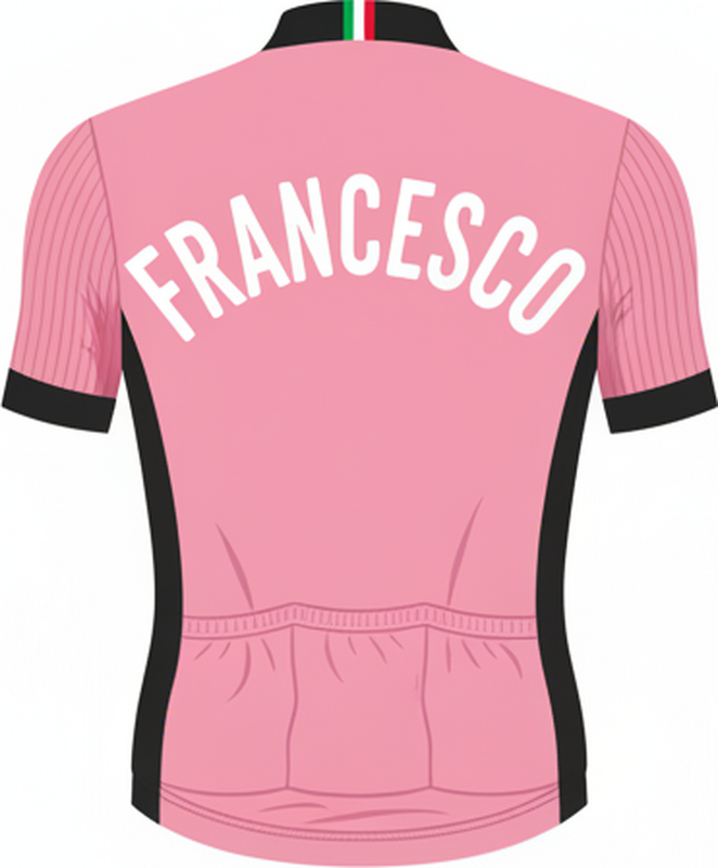 Affiche cyclisme maillot rose - TenStickers