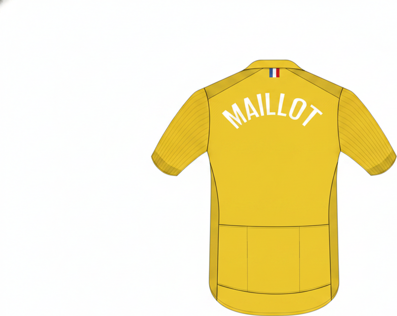 Affiche cyclisme maillot jaune - TenStickers