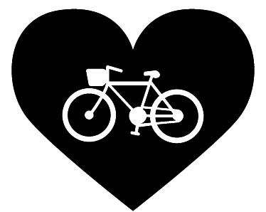 Affiche cyclisme autocollant j'aime les vélos - TenStickers
