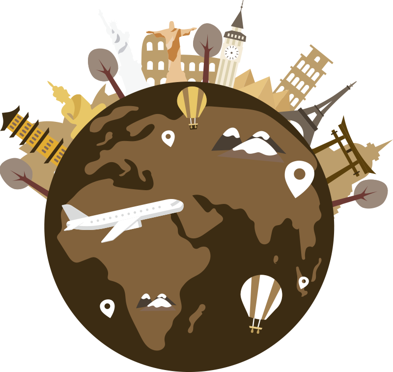 Carte du monde poster carte du monde vintage - TenStickers