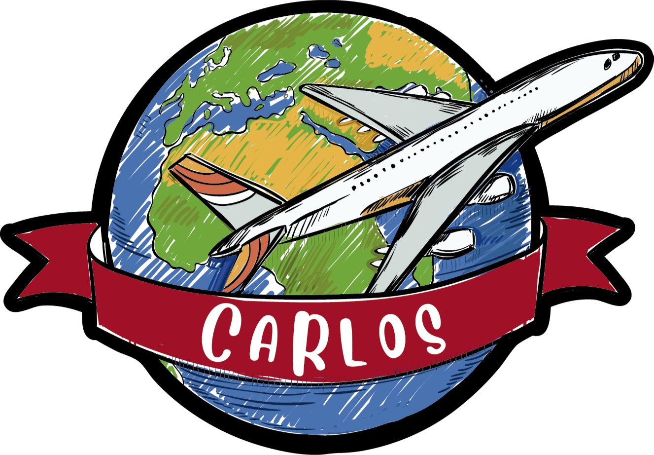 Carte du monde poster insigne de voyage - TenStickers