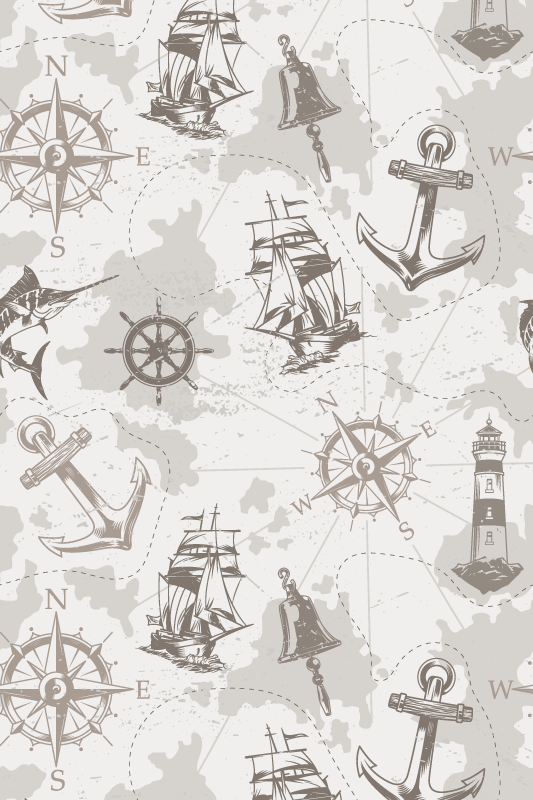 Carte du monde poster style vintage - TenStickers