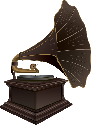 Affiche musique vinyle décoratif gramophone ancien - TenStickers
