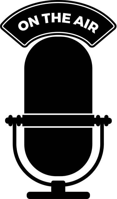 Affiche vintage décorative on the air radio - TenStickers