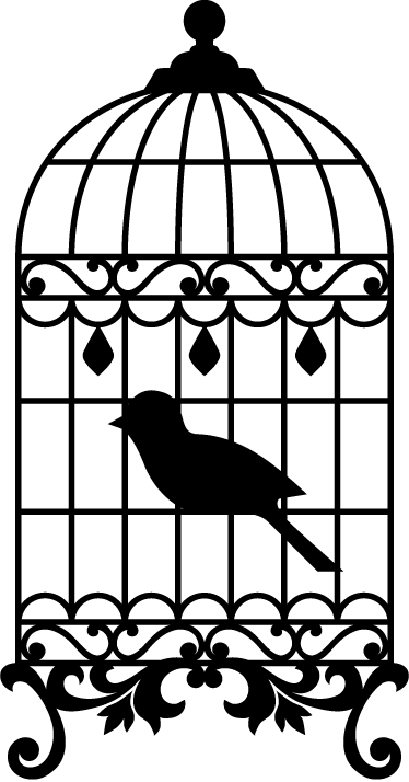 Affiche vintage décorative cage à oiseaux vintage - TenStickers