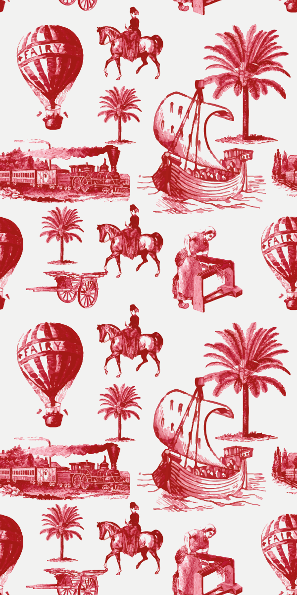 Affiche vintage montgolfières françaises rétro - TenStickers