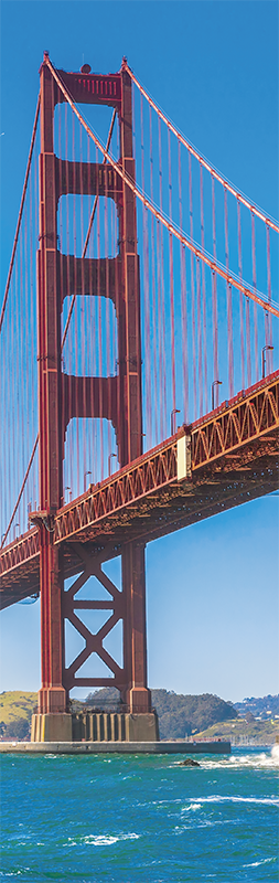 Poster paysage réfrigérateur goldenstate - TenStickers