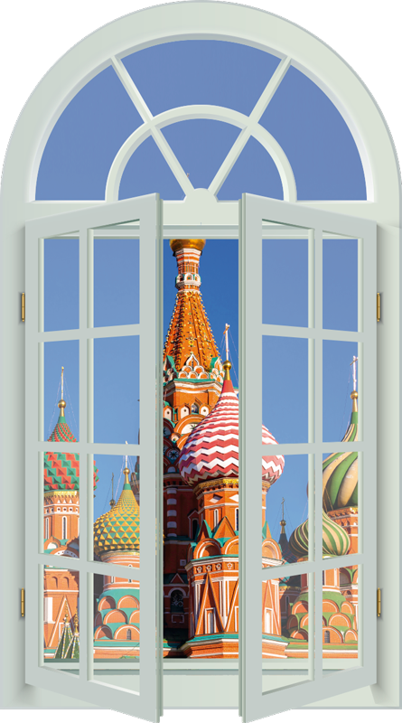 Poster paysage kremlin en 3d - TenStickers