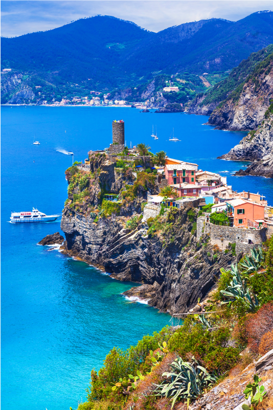 Poster paysage cinque terre réaliste - TenStickers
