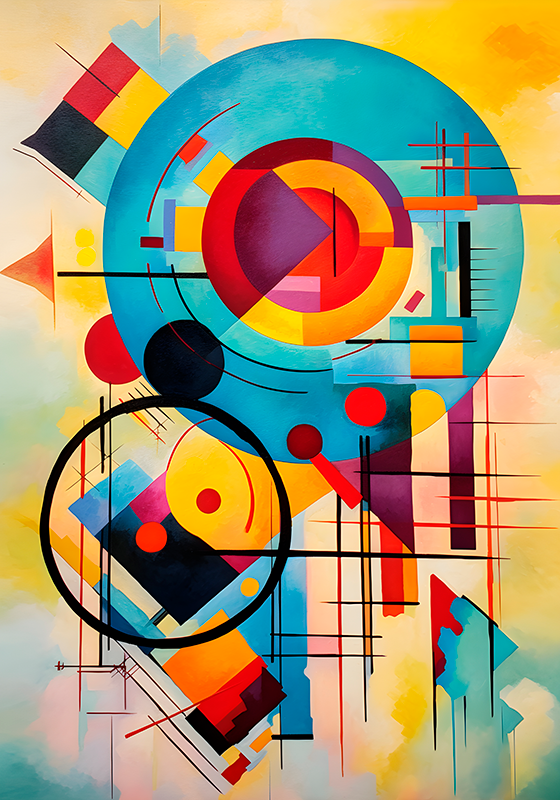 Affiche abstrait expressionnisme abstrait - TenStickers