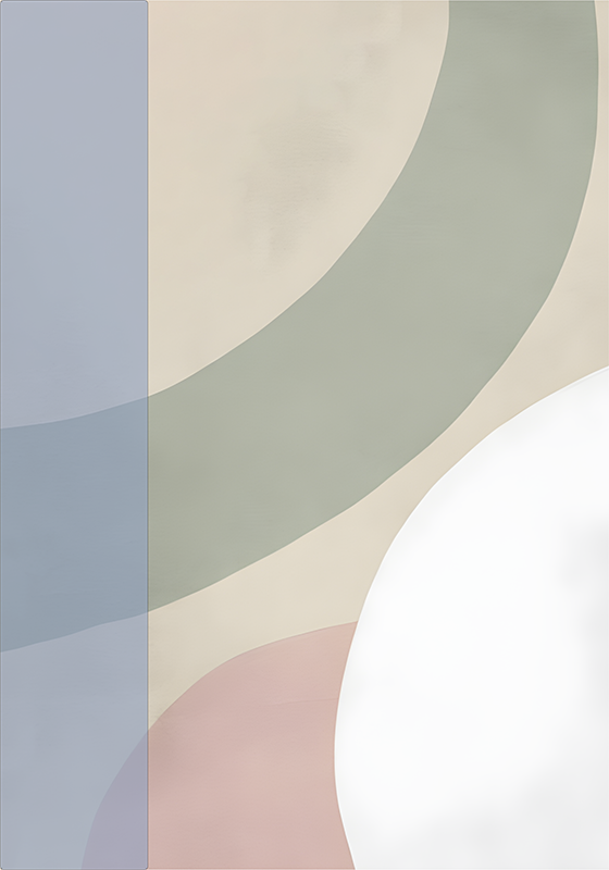 Affiche abstrait palette de couleurs - TenStickers