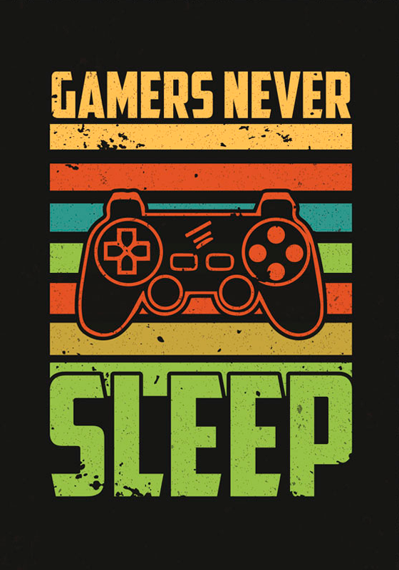 Poster jeux vidéo design rétro - TenStickers