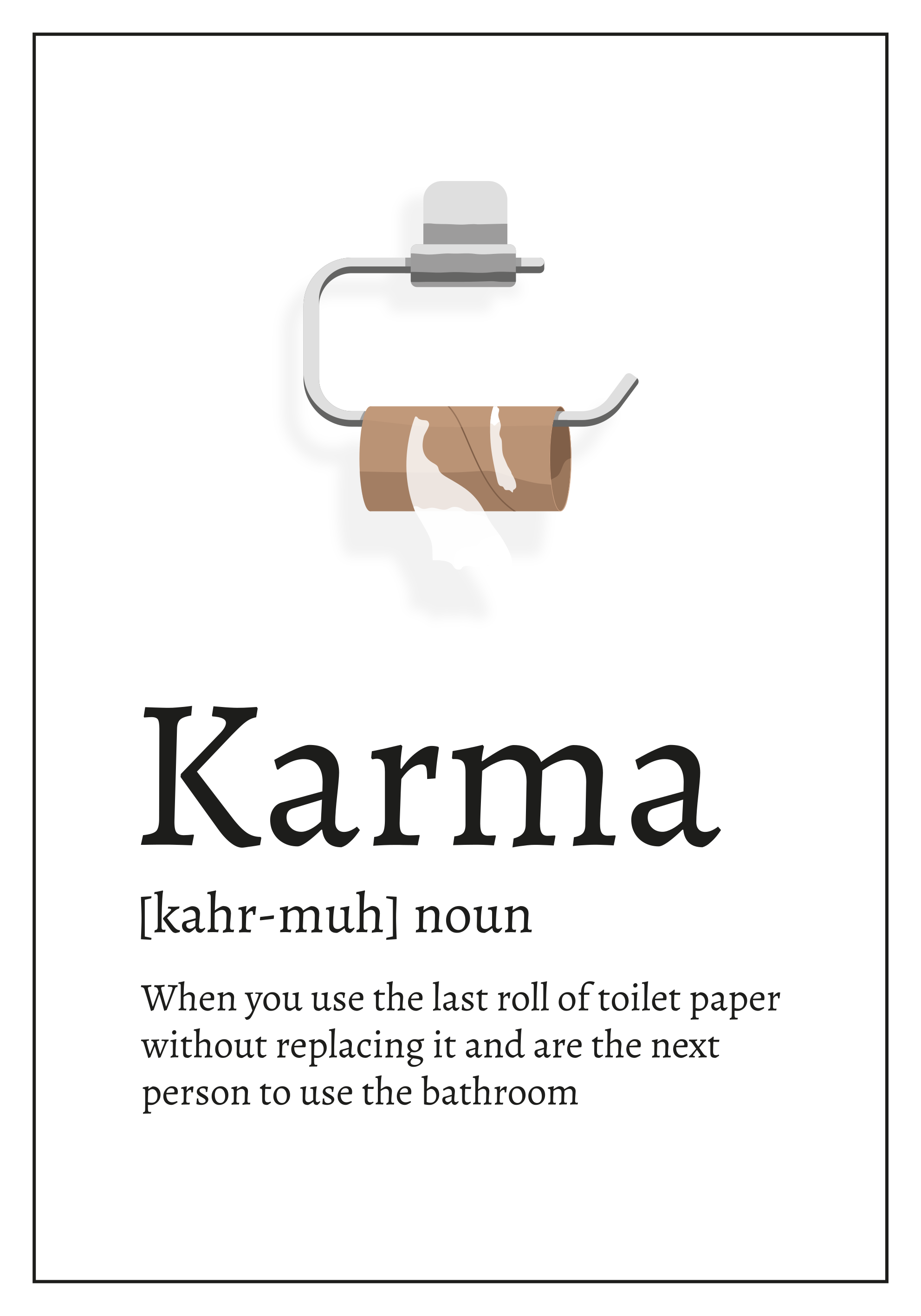 Poster phrases définition du karma - TenStickers