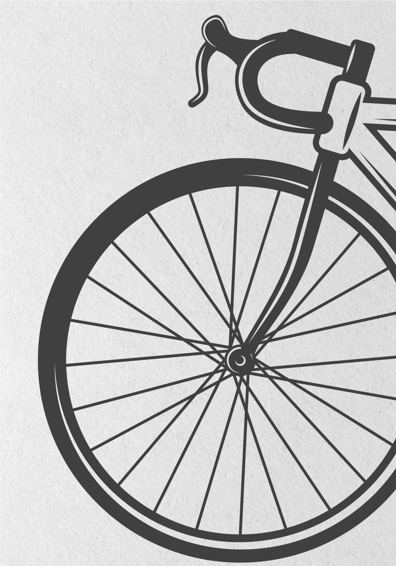 Affiche cyclisme vélo minimaliste - TenStickers