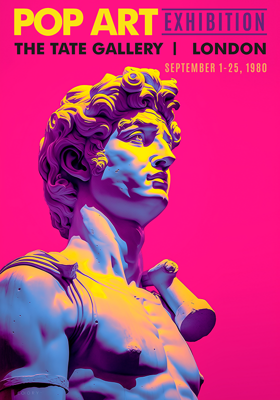 Affiche art exposition pop art - TenStickers