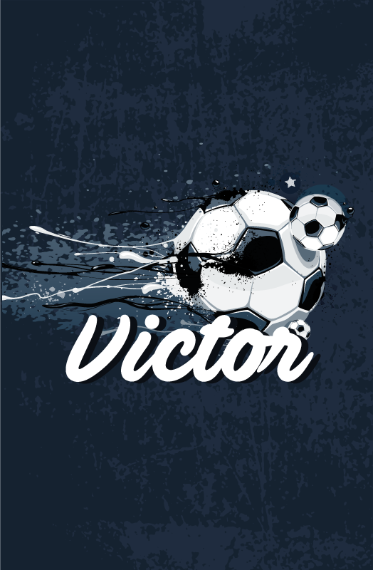 Affiche football design original avec nom - TenStickers