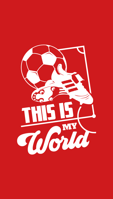 Affiche football mon monde à moi - TenStickers