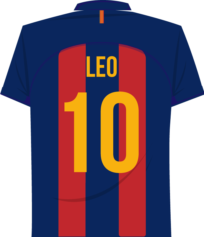 Affiche football messi autocollant mural - TenStickers