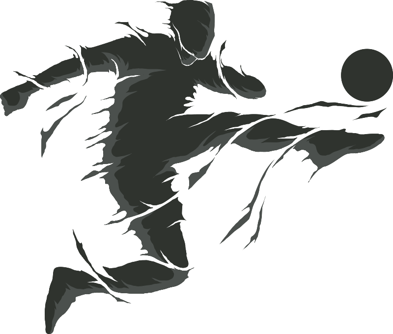 Affiche football autocollant joueur de football - TenStickers