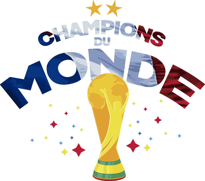 Affiche football champions du monde fr - TenStickers