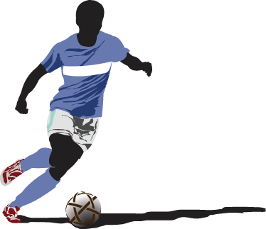 Affiche football joueur de football décorative - TenStickers