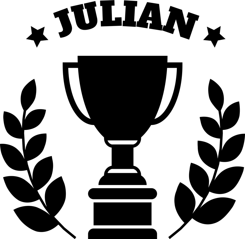 Affiche football trophée personnalisé - TenStickers