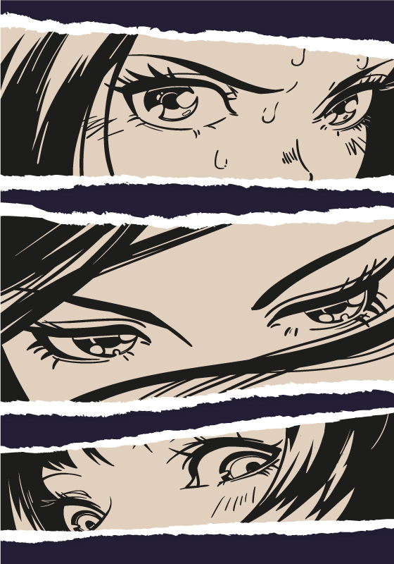 Poster motif portraits anime - TenStickers