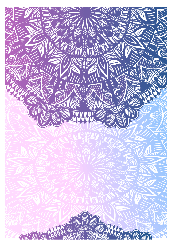Poster zen mandala couleur violette - TenStickers