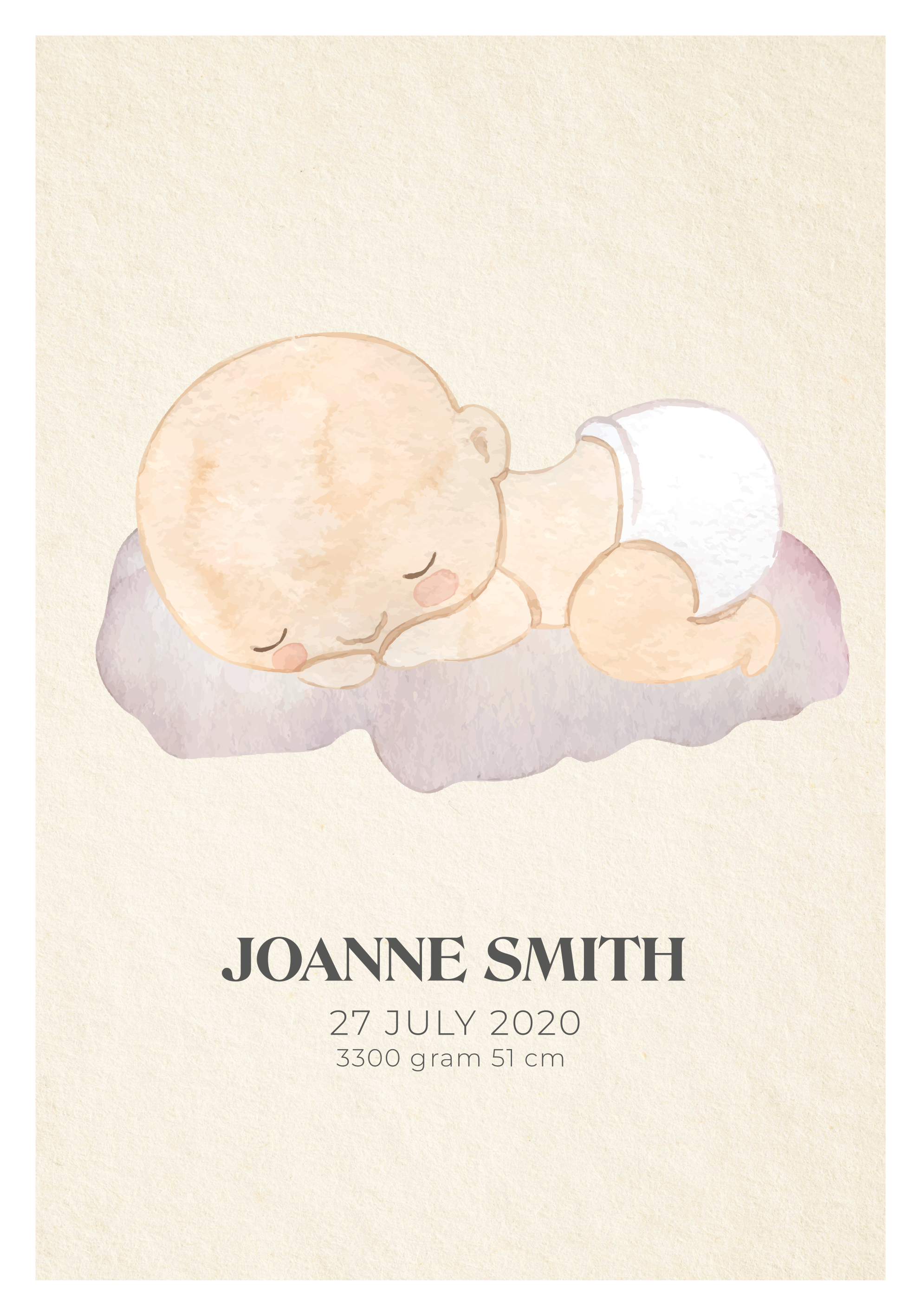 Affiche chambre enfant bébé né amour - TenStickers